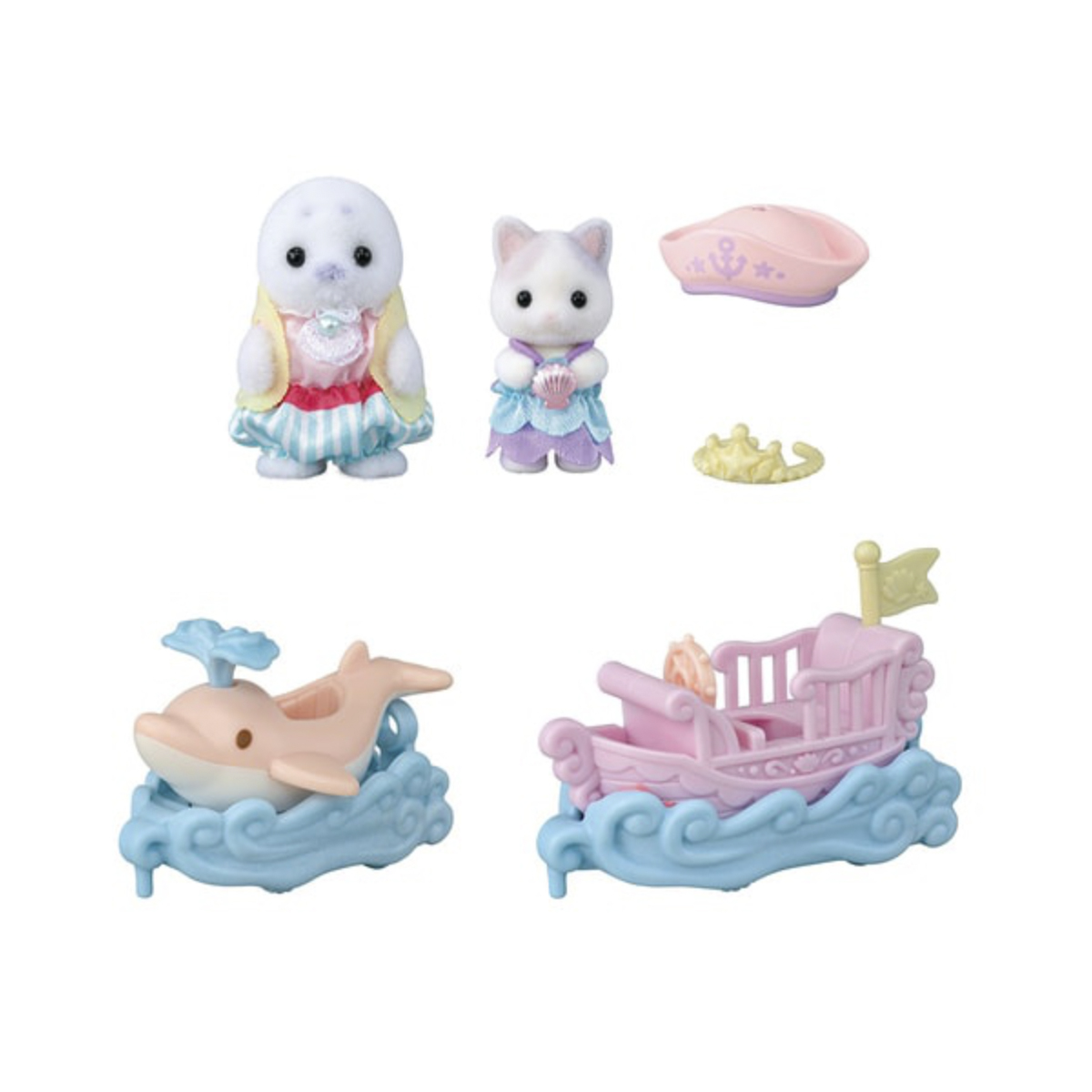sylvanian_set_barcodelfin7 Set Parque de atracciones barquito y delfin montable Sylvanian - Image 3